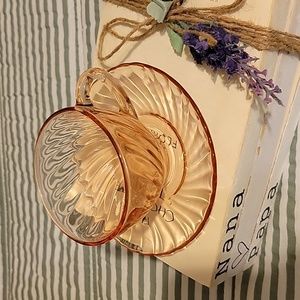 Vintage Pink Blush cup and saucer